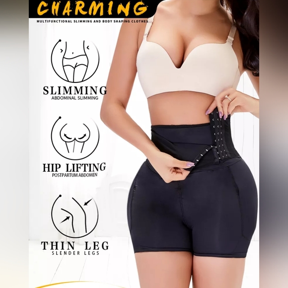 Tummy Control With Butt And Hip Pads Underwear for Women Padded Shapewear - Picture 2 of 5